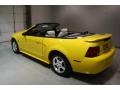 2004 Screaming Yellow Ford Mustang V6 Convertible  photo #4