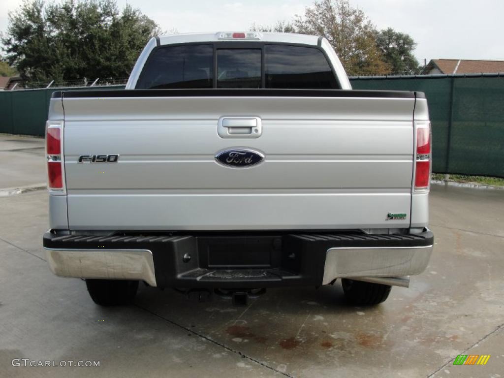 2010 F150 Lariat SuperCrew - Ingot Silver Metallic / Black photo #4