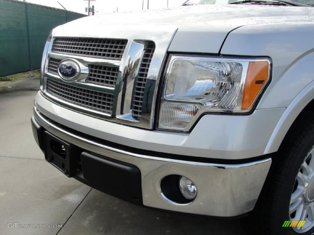 2010 F150 Lariat SuperCrew - Ingot Silver Metallic / Black photo #9