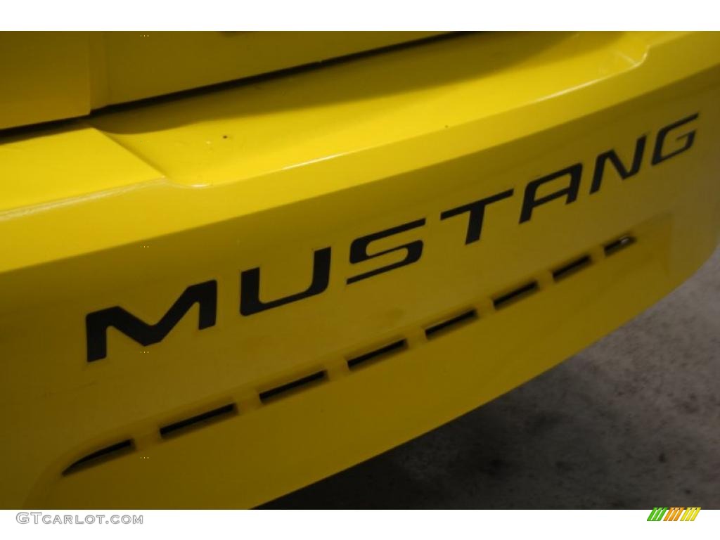 2004 Mustang V6 Convertible - Screaming Yellow / Oxford White photo #31