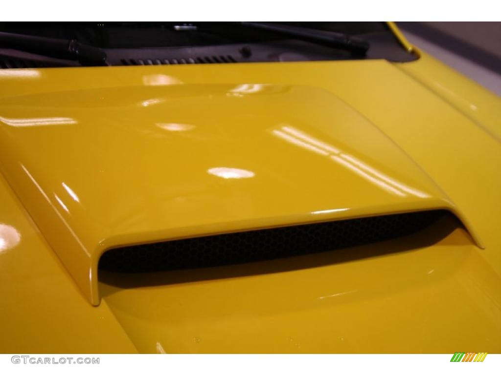 2004 Mustang V6 Convertible - Screaming Yellow / Oxford White photo #39