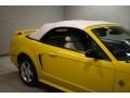 2004 Screaming Yellow Ford Mustang V6 Convertible  photo #40