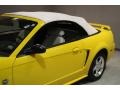 2004 Screaming Yellow Ford Mustang V6 Convertible  photo #41