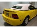 2004 Screaming Yellow Ford Mustang V6 Convertible  photo #43