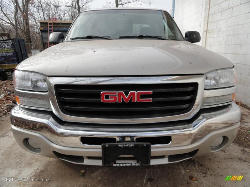 2005 Sierra 1500 SLT Crew Cab 4x4 - Silver Birch Metallic / Dark Pewter photo #2