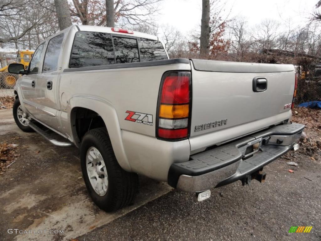 2005 Sierra 1500 SLT Crew Cab 4x4 - Silver Birch Metallic / Dark Pewter photo #3