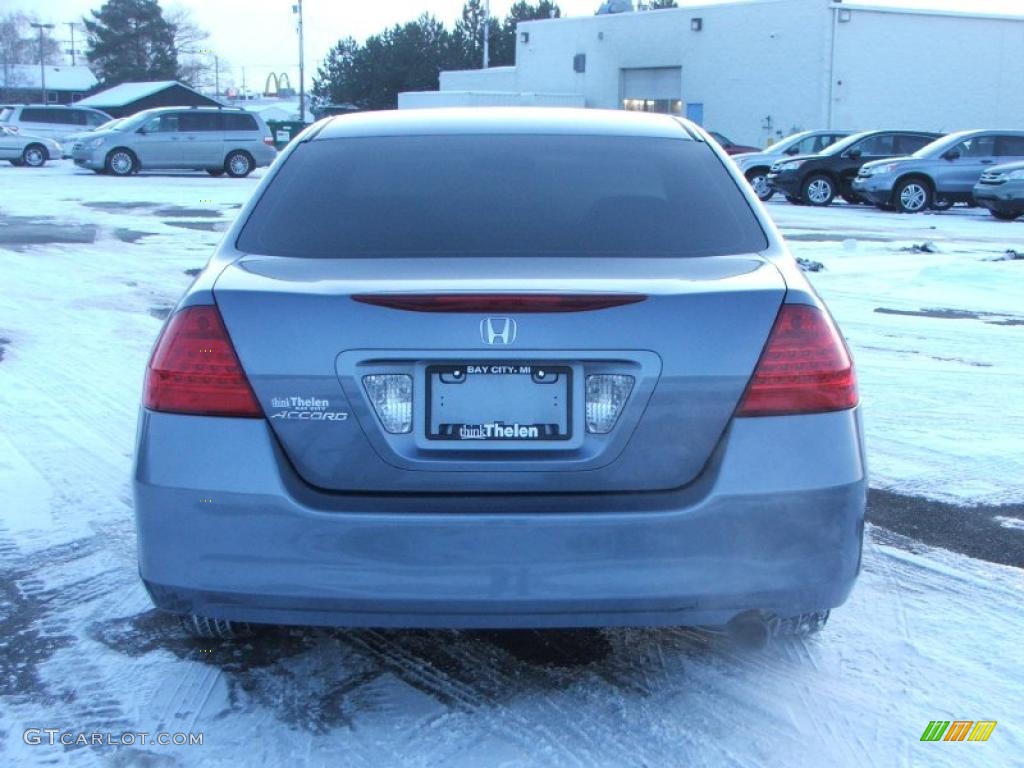 2007 Accord EX Sedan - Cool Blue Metallic / Gray photo #5