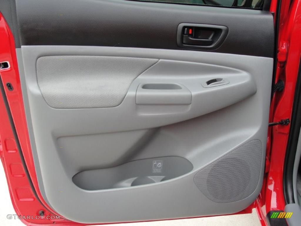 2007 Toyota Tacoma V6 PreRunner Double Cab Graphite Gray Door Panel Photo #41924303