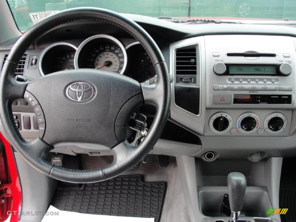 Graphite Gray Interior 2007 Toyota Tacoma V6 PreRunner Double Cab Photo #41924395