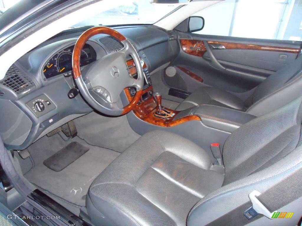 Charcoal Interior 2003 Mercedes-Benz CL 500 Photo #41925895