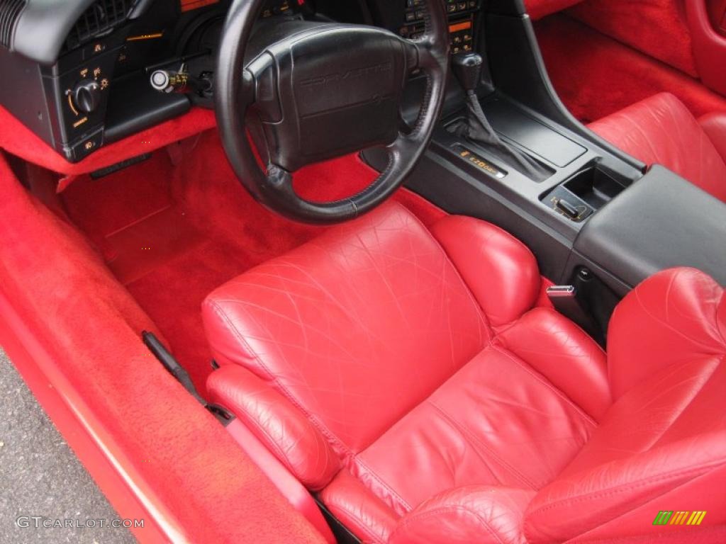 1992 Corvette Coupe - Bright Red / Red photo #16
