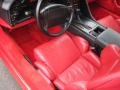 Red 1992 Chevrolet Corvette Coupe Interior Color