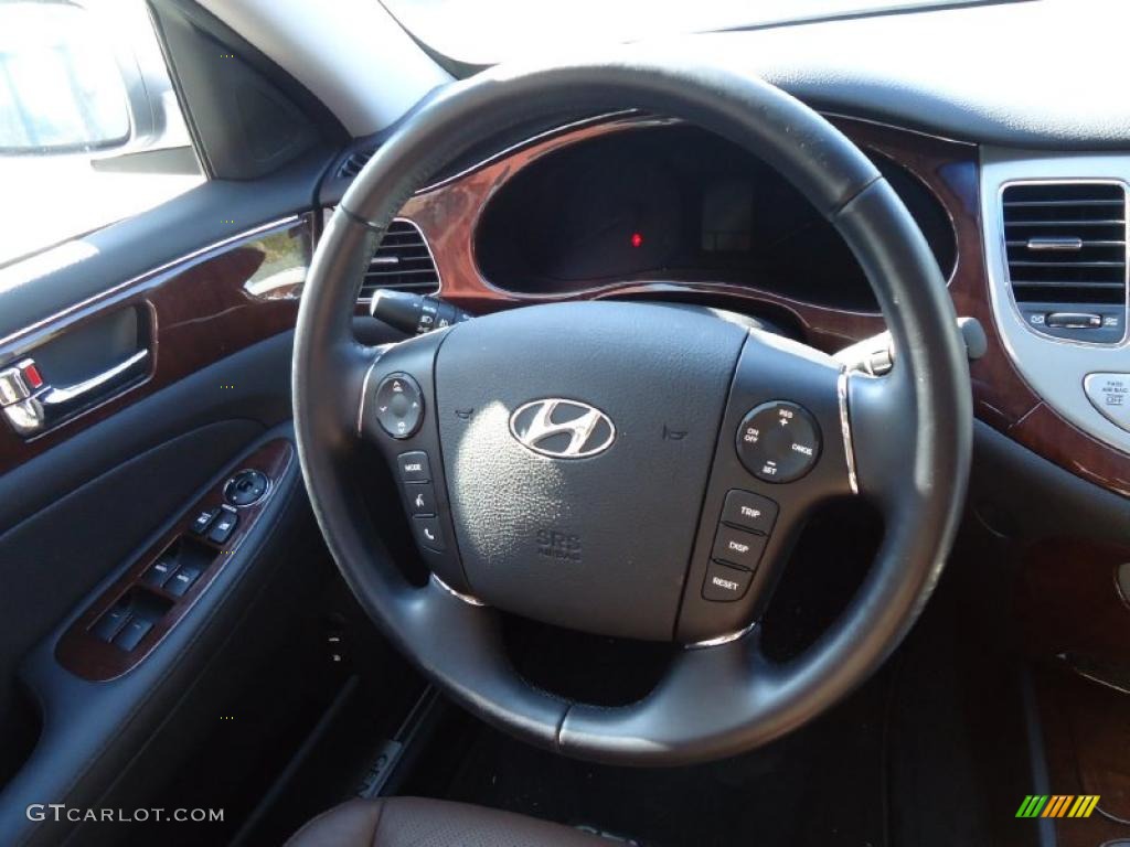 2011 Hyundai Genesis 3.8 Sedan Saddle Steering Wheel Photo #41926735