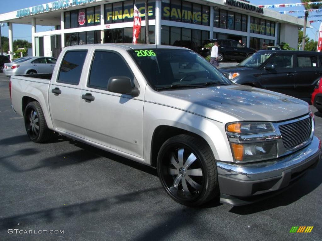 2006 Canyon SLE Crew Cab - Silver Birch Metallic / Dark Pewter photo #1