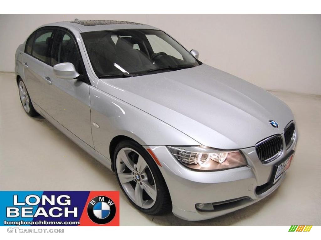 2009 3 Series 335i Sedan - Titanium Silver Metallic / Grey Dakota Leather photo #1