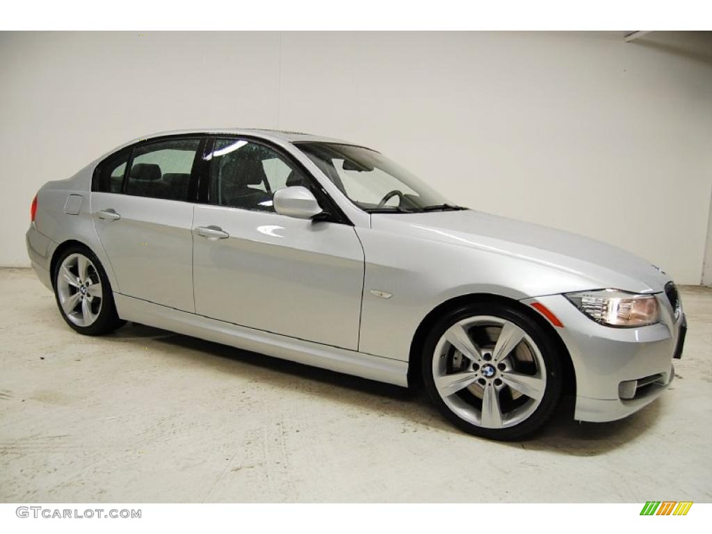 2009 3 Series 335i Sedan - Titanium Silver Metallic / Grey Dakota Leather photo #2