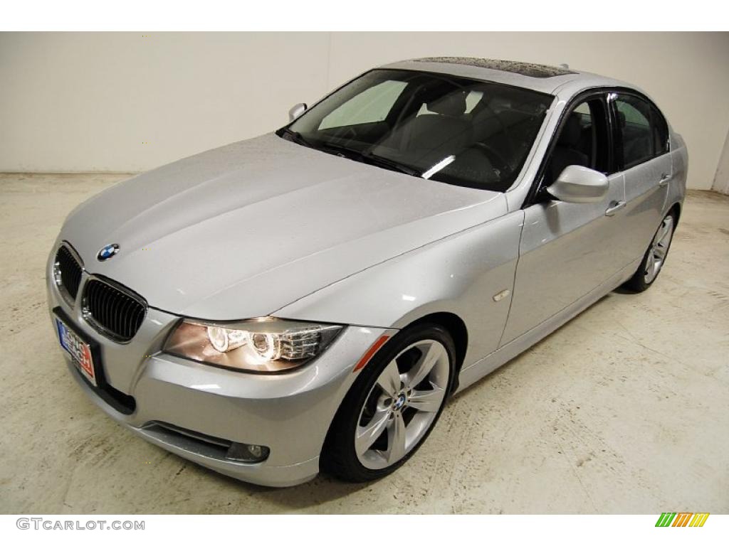 2009 3 Series 335i Sedan - Titanium Silver Metallic / Grey Dakota Leather photo #10
