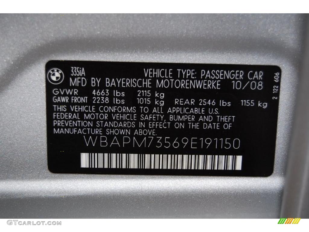 2009 3 Series 335i Sedan - Titanium Silver Metallic / Grey Dakota Leather photo #15