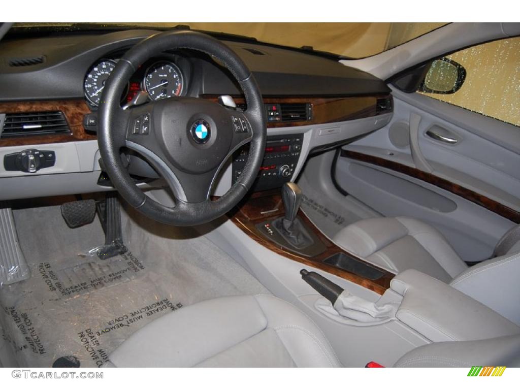 Grey Dakota Leather Interior 2009 BMW 3 Series 335i Sedan Photo #41930304