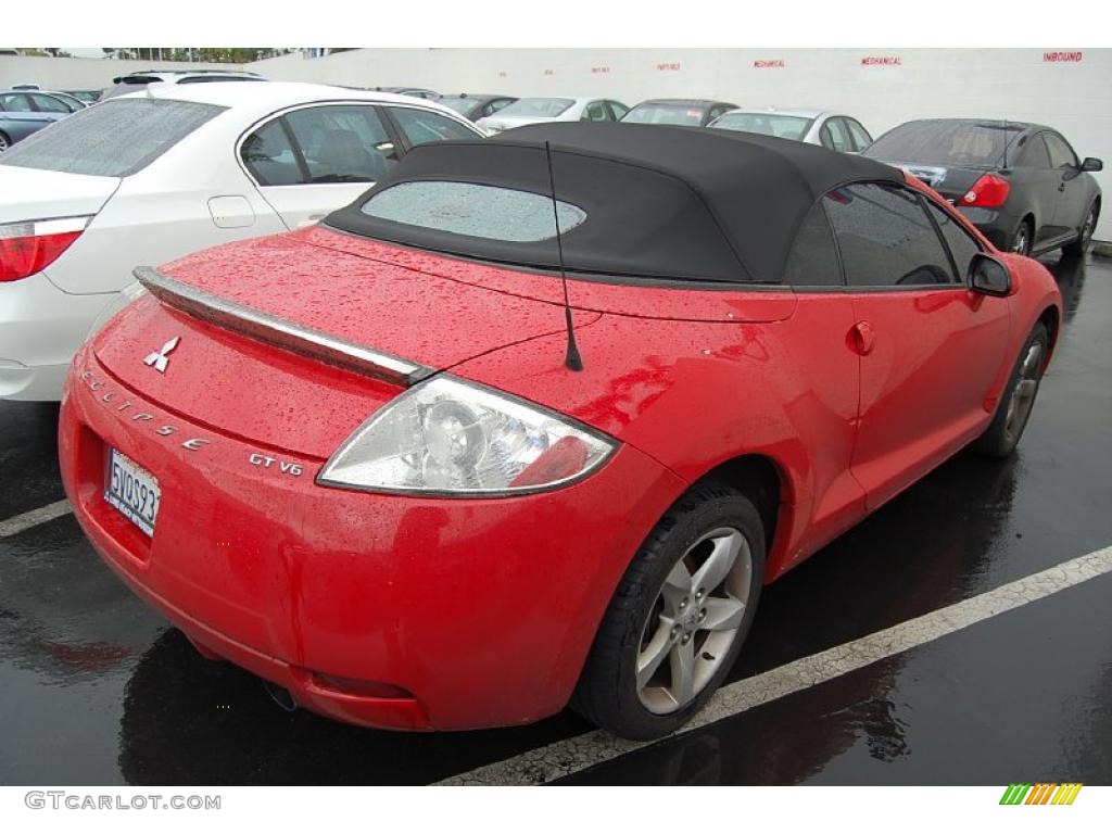 2007 Eclipse Spyder GT - Pure Red / Dark Charcoal photo #6