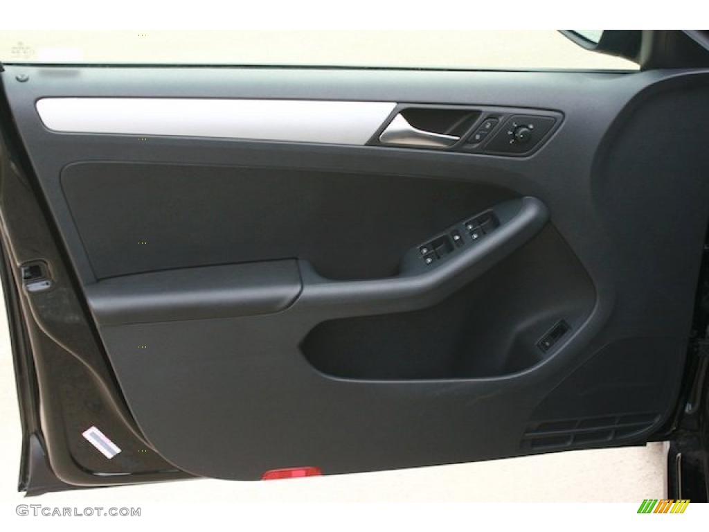2011 Volkswagen Jetta TDI Sedan Titan Black Door Panel Photo #41931004