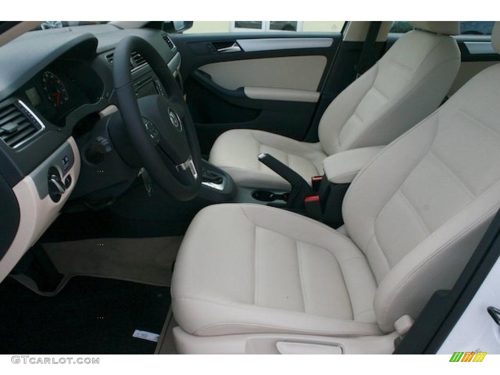 2011 Jetta TDI Sedan - Candy White / Cornsilk Beige photo #5