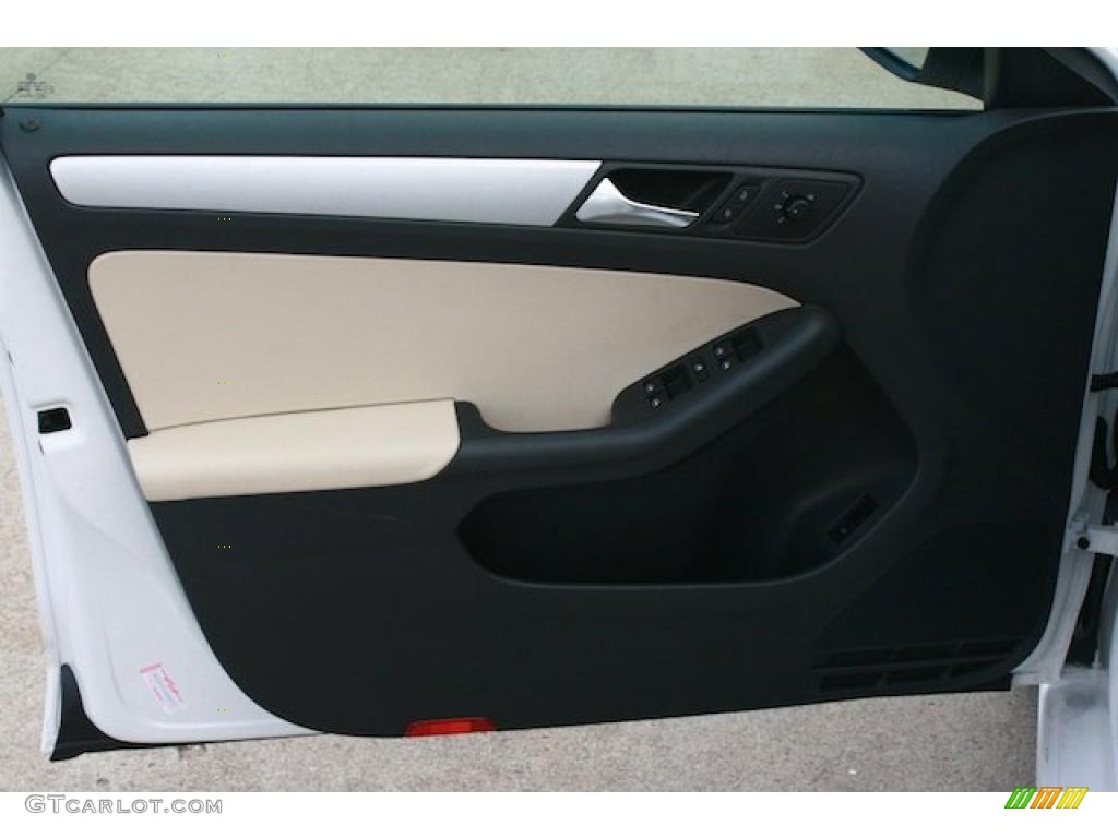 2011 Volkswagen Jetta TDI Sedan Cornsilk Beige Door Panel Photo #41931196