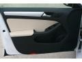 Cornsilk Beige 2011 Volkswagen Jetta TDI Sedan Door Panel