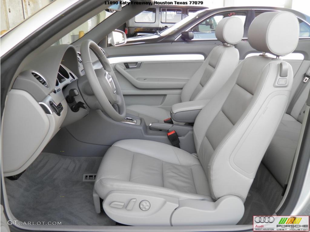 Light Grey Interior 2009 Audi A4 2.0T Cabriolet Photo #41931928