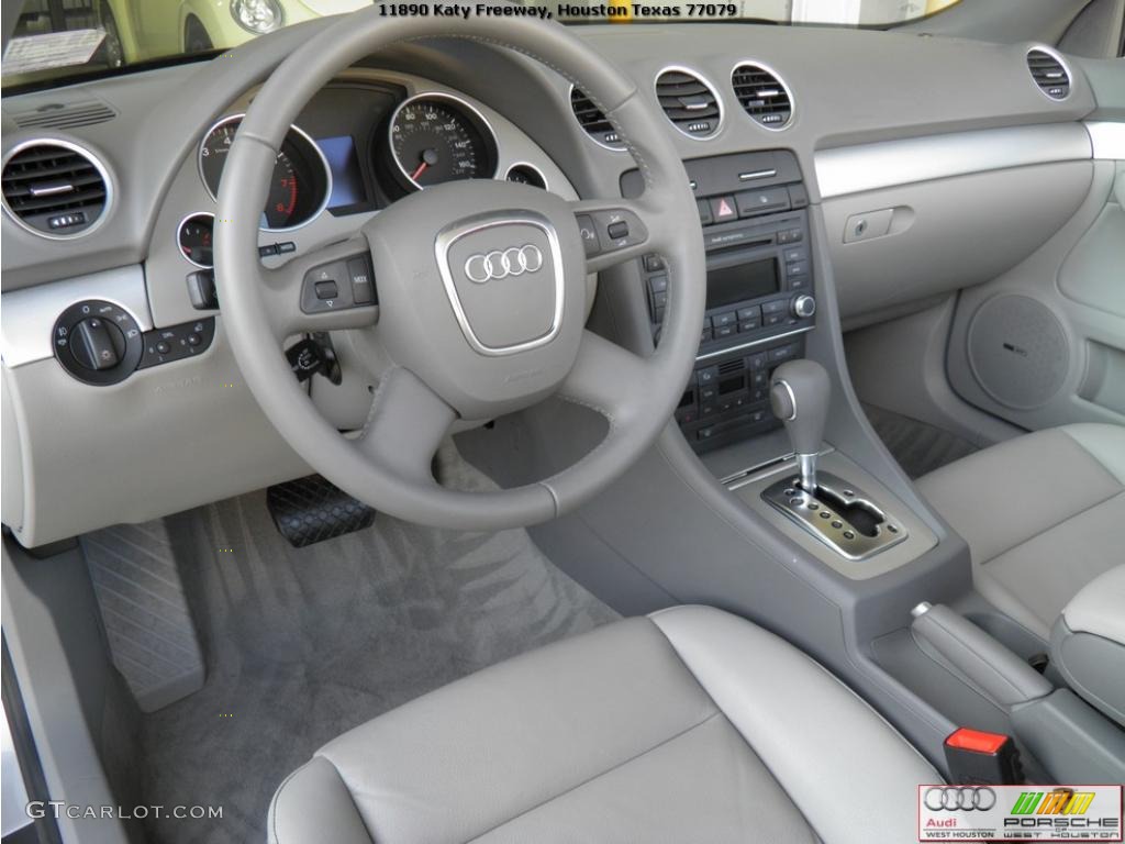 Light Grey Interior 2009 Audi A4 2.0T Cabriolet Photo #41931940