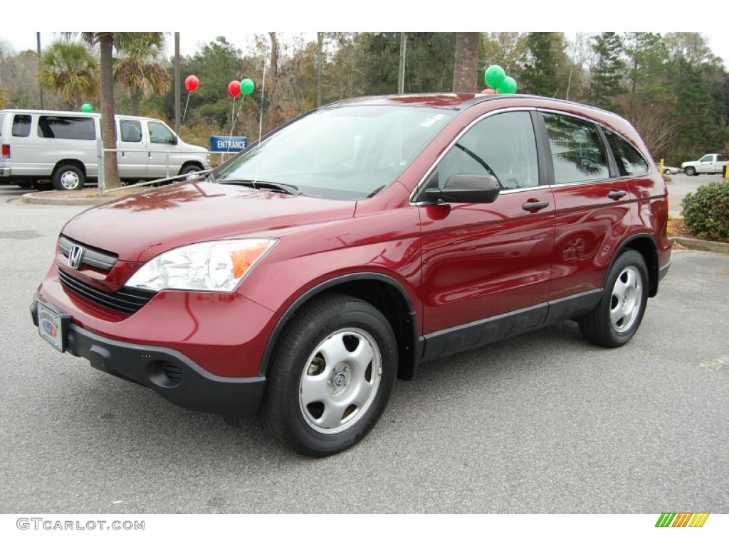 2008 CR-V LX - Tango Red Pearl / Gray photo #2