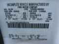 Z1: Oxford White 1999 Ford F450 Super Duty XL Regular Cab Dump Chassis Color Code