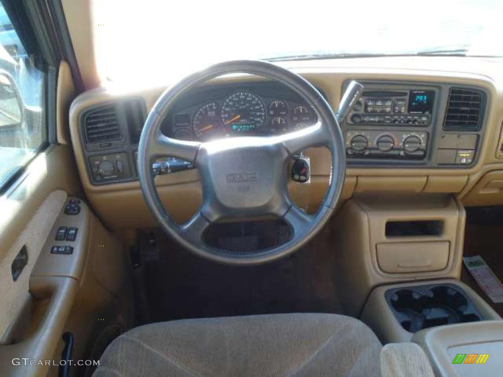 2000 Sierra 1500 SLE Extended Cab - Topaz Gold Metallic / Oak photo #6