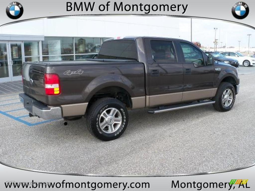 2006 F150 XLT SuperCrew 4x4 - Dark Stone Metallic / Tan photo #3