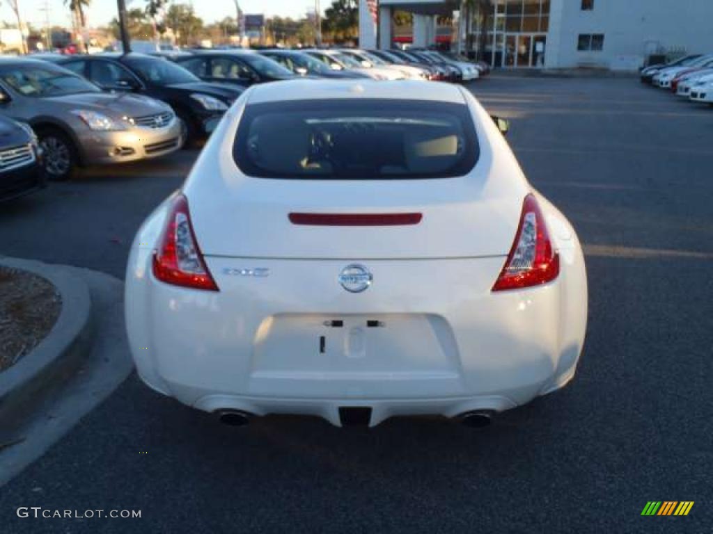 2010 370Z Touring Coupe - Pearl White / Gray Leather photo #4