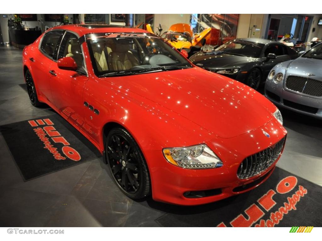 2009 Quattroporte S - Rosso Mondiale (Red) / Sabbia photo #2