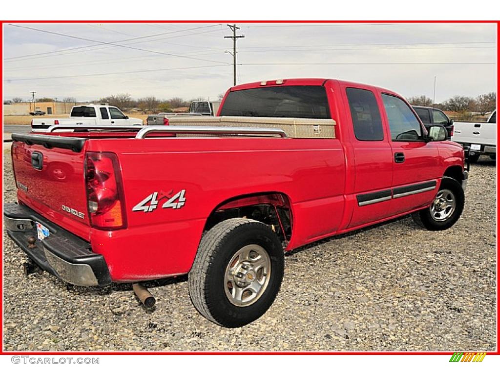 2003 Silverado 1500 LT Extended Cab 4x4 - Victory Red / Dark Charcoal photo #9