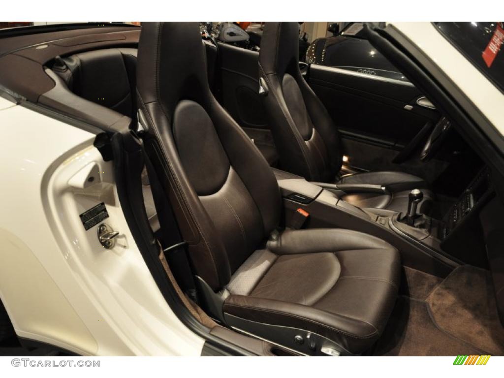 Cocoa Brown Interior 2008 Porsche 911 Carrera 4S Cabriolet Photo #41938266