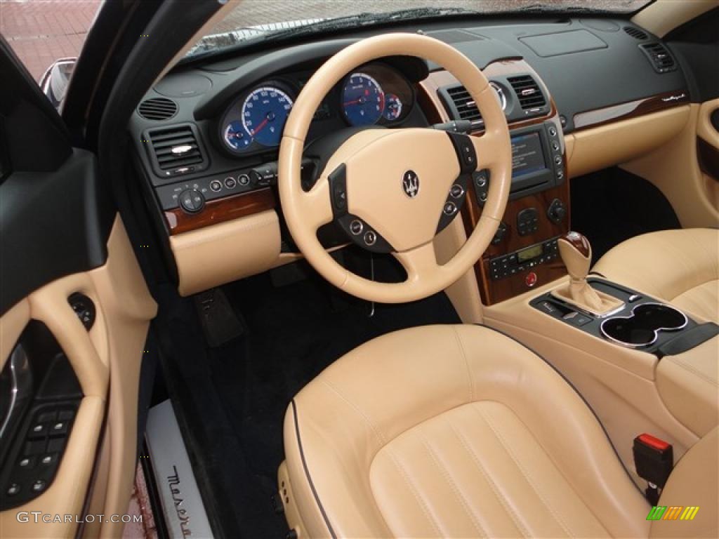 Beige Interior 2008 Maserati Quattroporte Standard Quattroporte Model Photo #41938440