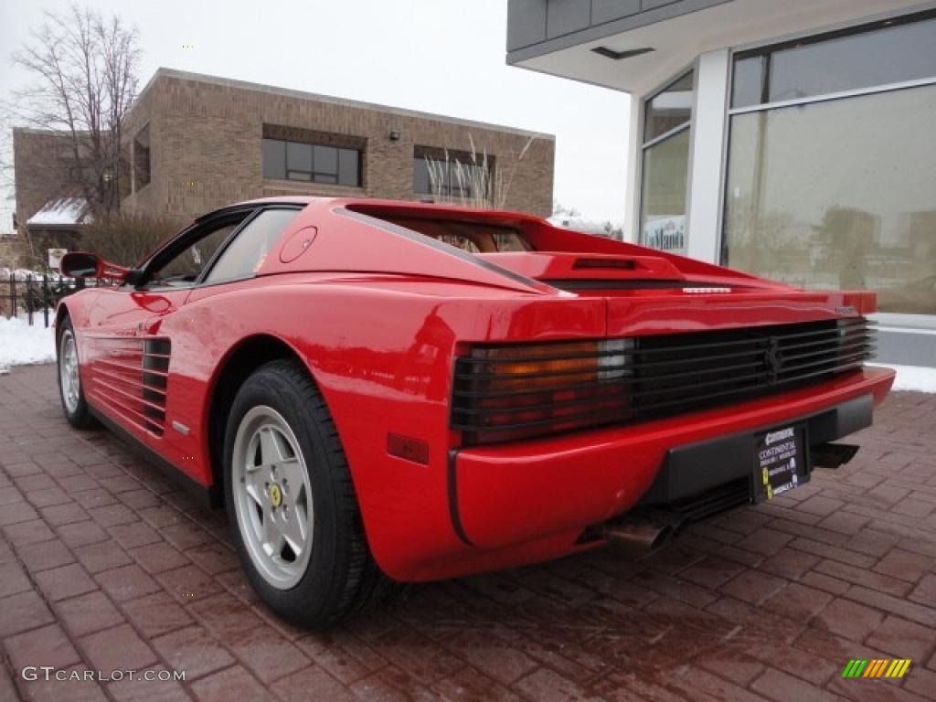 Red 1989 Ferrari Testarossa Standard Testarossa Model Exterior Photo #41938766