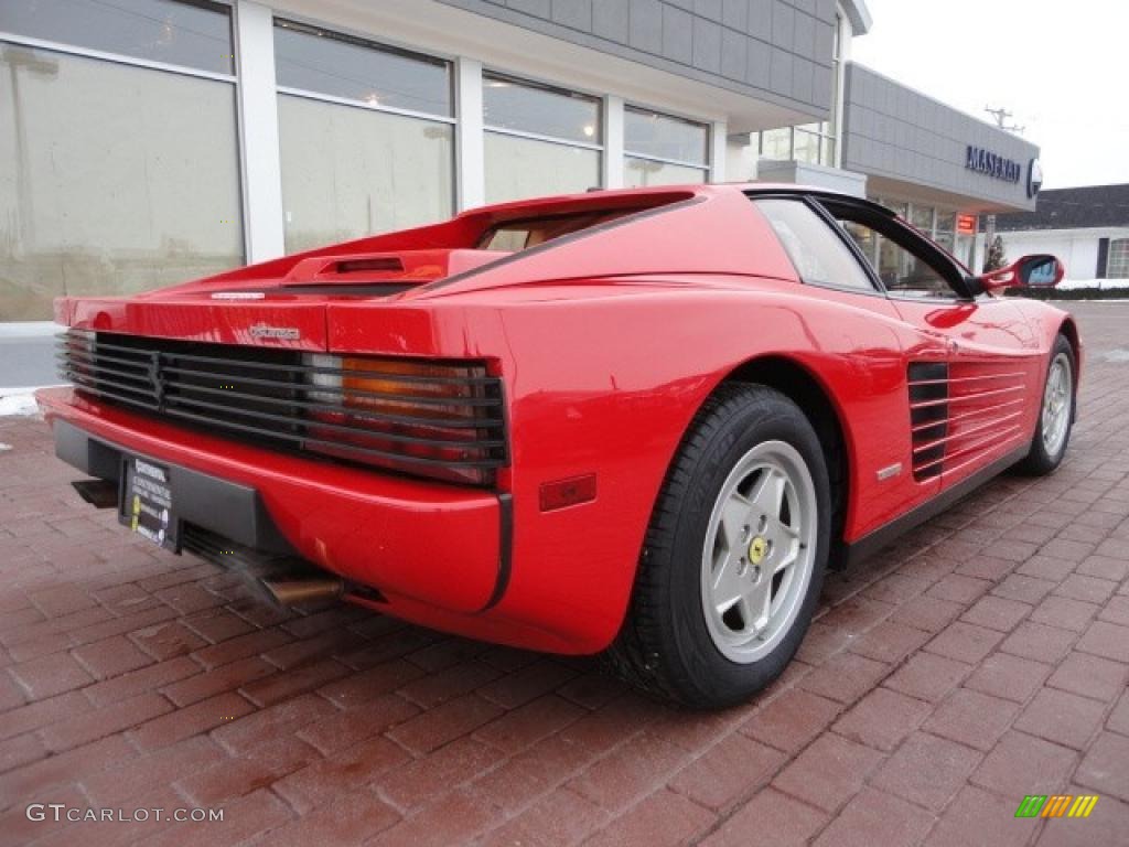 Red 1989 Ferrari Testarossa Standard Testarossa Model Exterior Photo #41938902
