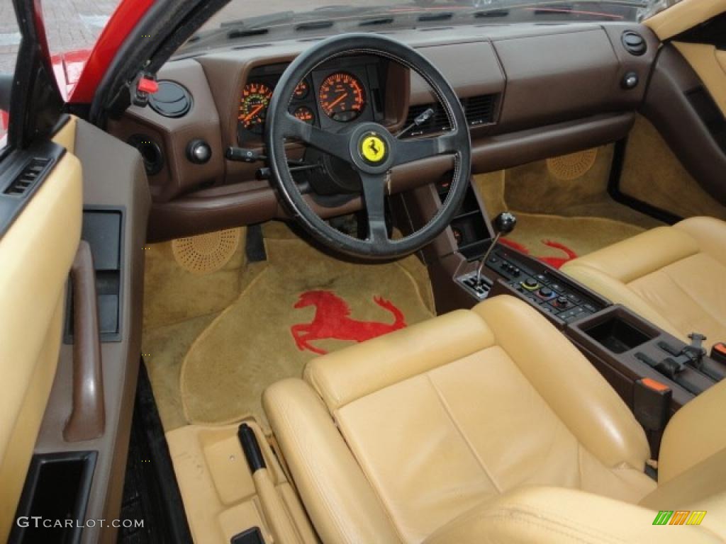 Tan Interior 1989 Ferrari Testarossa Standard Testarossa Model Photo #41939034