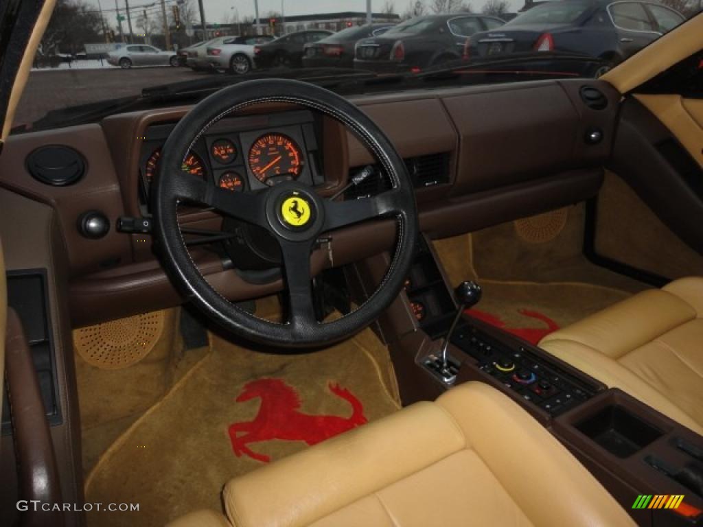 Tan Interior 1989 Ferrari Testarossa Standard Testarossa Model Photo #41939070
