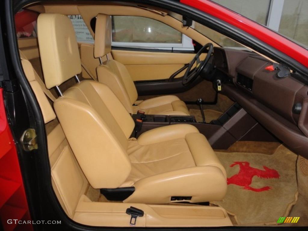 Tan Interior 1989 Ferrari Testarossa Standard Testarossa Model Photo #41939258