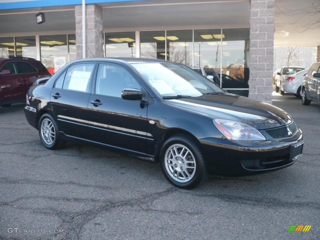 2006 Lancer OZ Rally - Labrador Black Pearl / Black photo #1