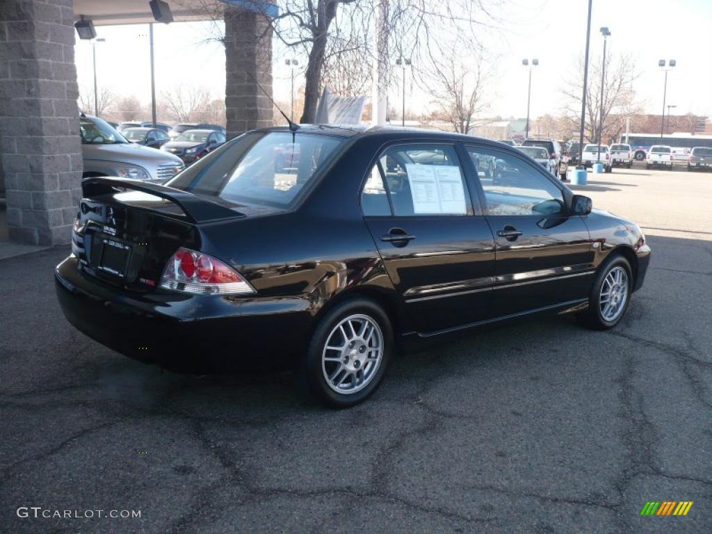 2006 Lancer OZ Rally - Labrador Black Pearl / Black photo #6