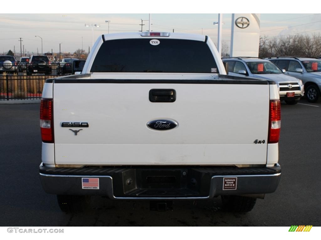 2006 F150 Lariat SuperCab 4x4 - Oxford White / Black photo #3