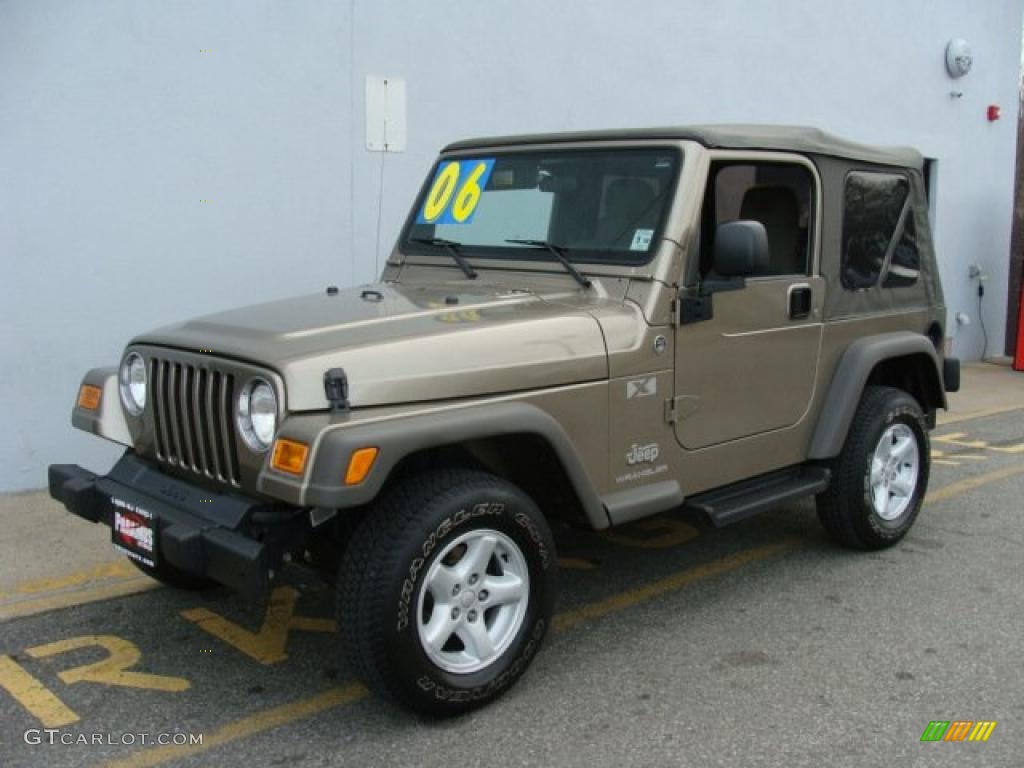 2006 Wrangler X 4x4 - Light Khaki Metallic / Khaki photo #1