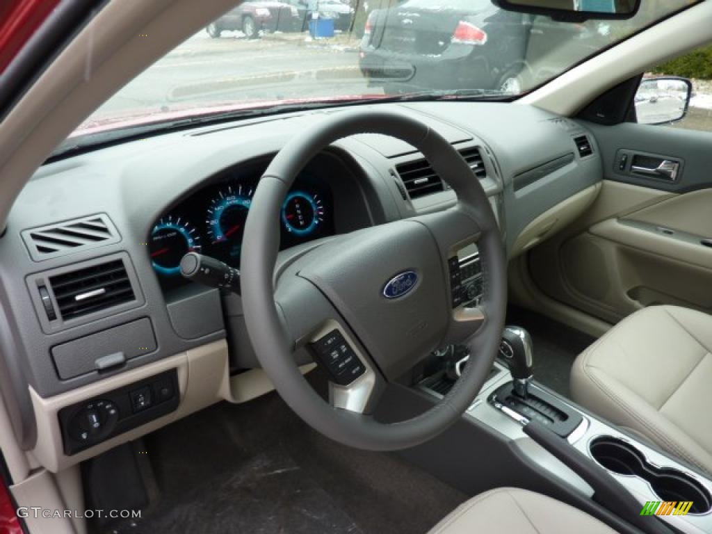 2011 Fusion SEL V6 AWD - Red Candy Metallic / Medium Light Stone photo #11