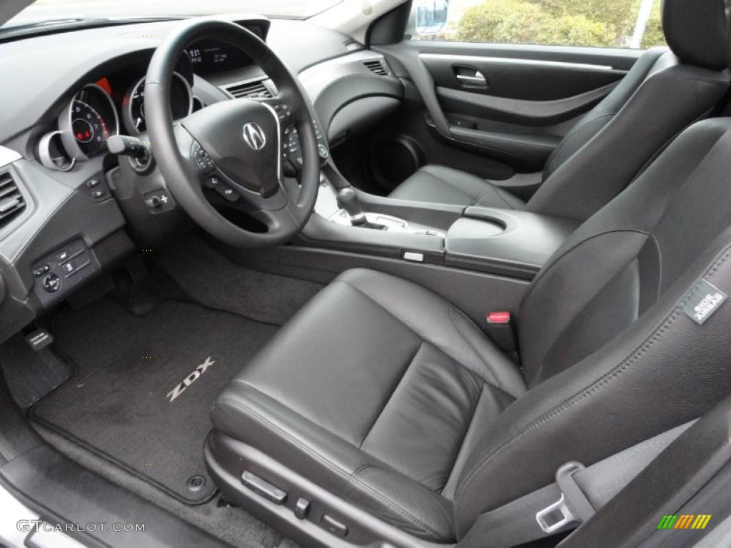 Ebony Interior 2010 Acura ZDX AWD Photo #41945570